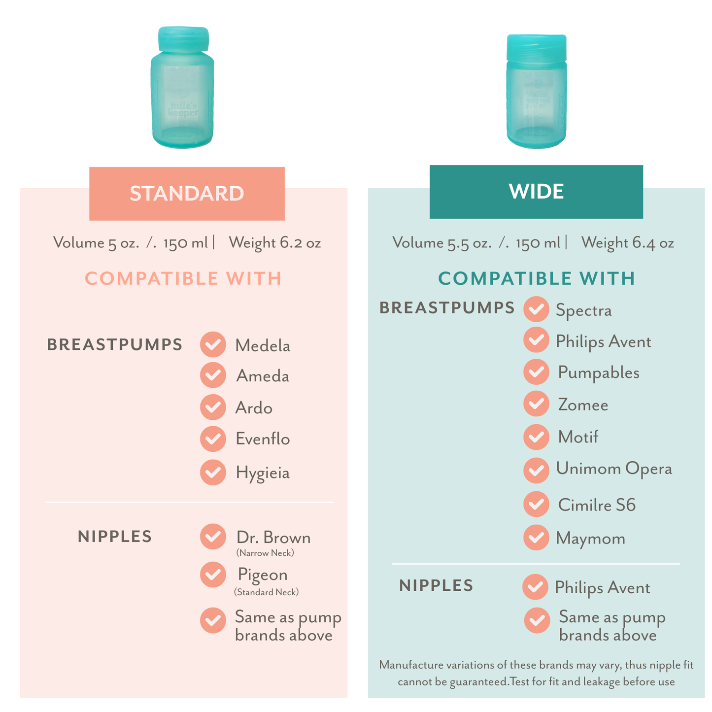Mila's Keeper 3-in-1 Silicone Breast Milk Storage Bottle Set