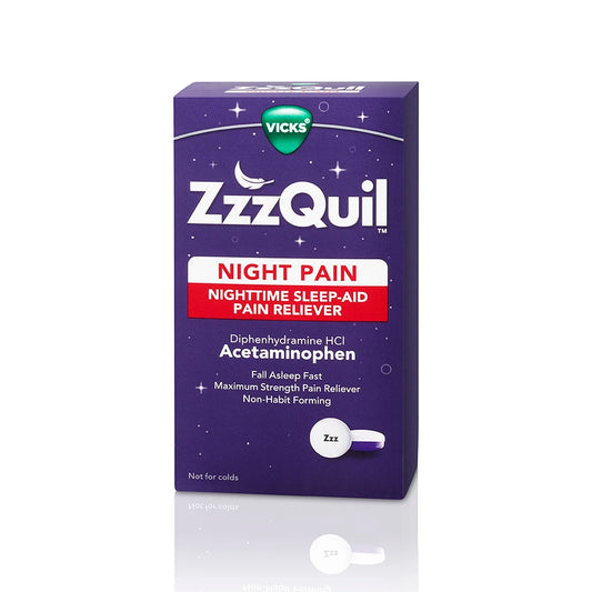 Vicks ZzzQuil Nighttime Pain Relief Geltabs, 60 ct.