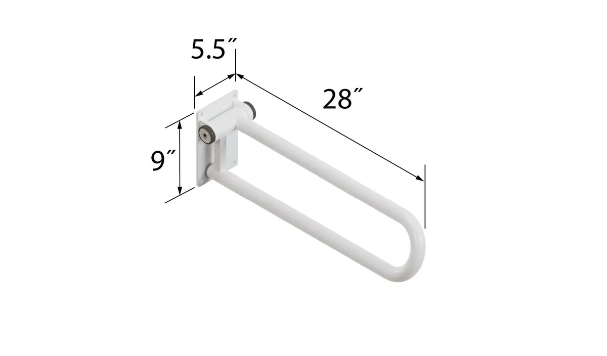 P.T. Rail™, Hinged Wall-Mounted Support Rail