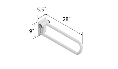 P.T. Rail™, Hinged Wall-Mounted Support Rail