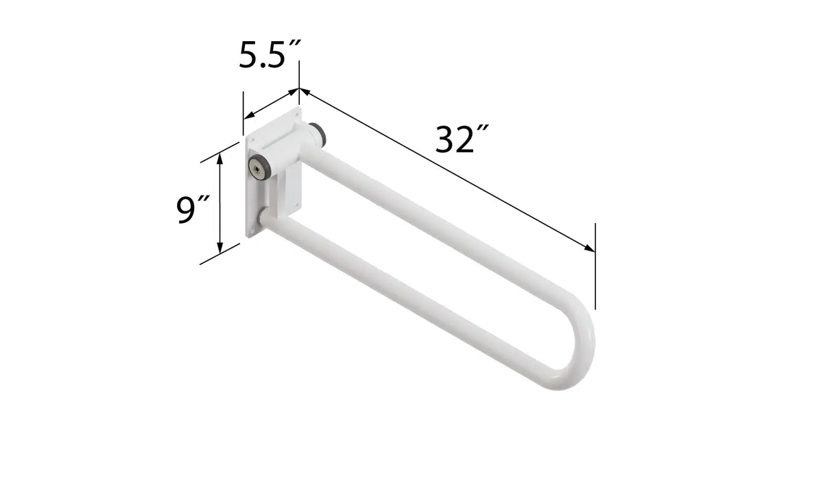 P.T. Rail™, Hinged Wall-Mounted Support Rail