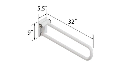 P.T. Rail™, Hinged Wall-Mounted Support Rail