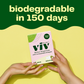 Viv Winged Bamboo Biodegradable Pads, 12 ct.
