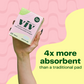 Viv Winged Bamboo Biodegradable Pads, 12 ct.