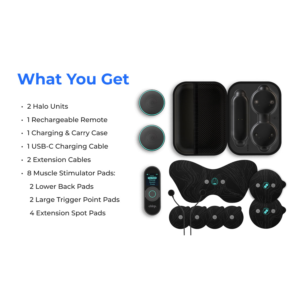 Chirp Halo Wireless TENS and EMS Pain Relief Therapy Unit