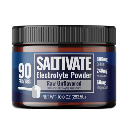 Saltivate Raw Unflavored Electrolytes, 90 servings