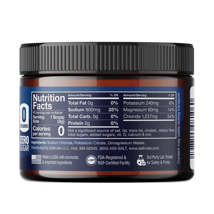 Saltivate Raw Unflavored Electrolytes, 90 servings
