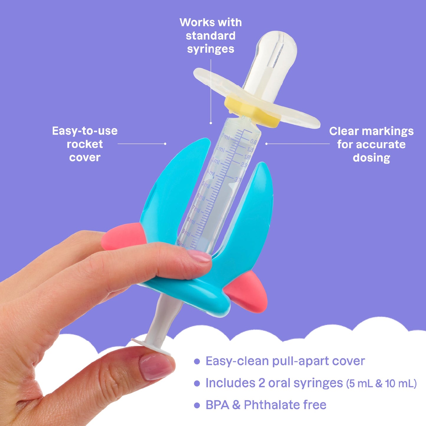 Medicine Buddy™ Rocket Medication Dispenser for Infants, Babies & Toddlers
