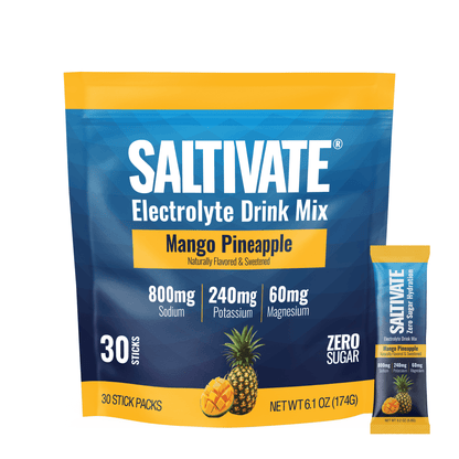 Saltivate Hydration Electrolyte Powder Mix Packets, Sugar Free, 30 ct.