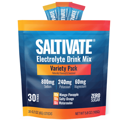 Saltivate Hydration Electrolyte Powder Mix Packets, Sugar Free, 30 ct.