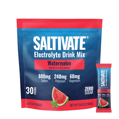 Saltivate Hydration Electrolyte Powder Mix Packets, Sugar Free, 30 ct.