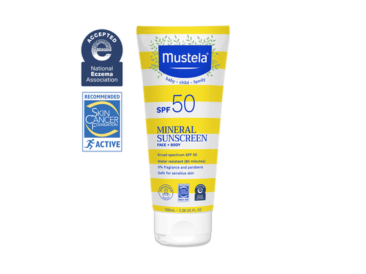 Mustela Baby SPF 50 Mineral Sunscreen Lotion, 3.38 oz.