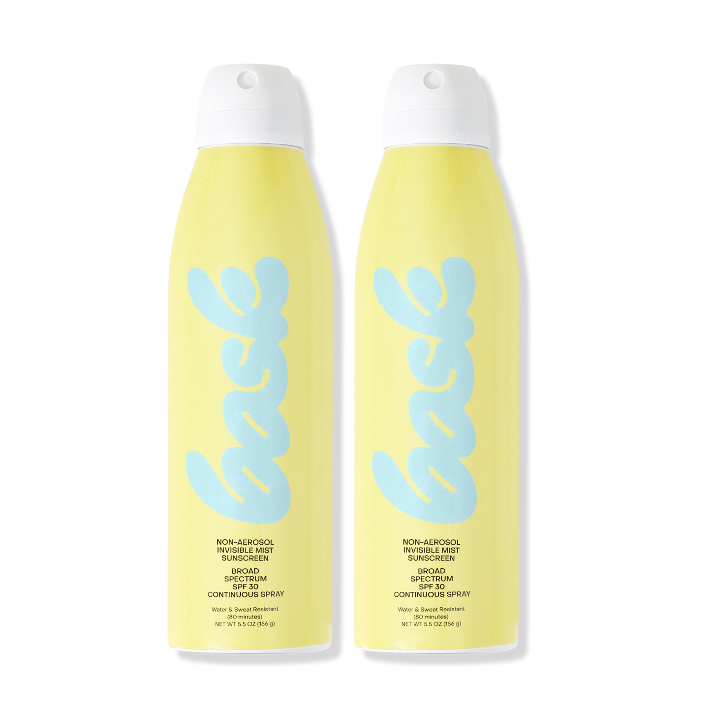 Bask Suncare Non-Aerosol Spray SPF 30 - 50, 2 Pack