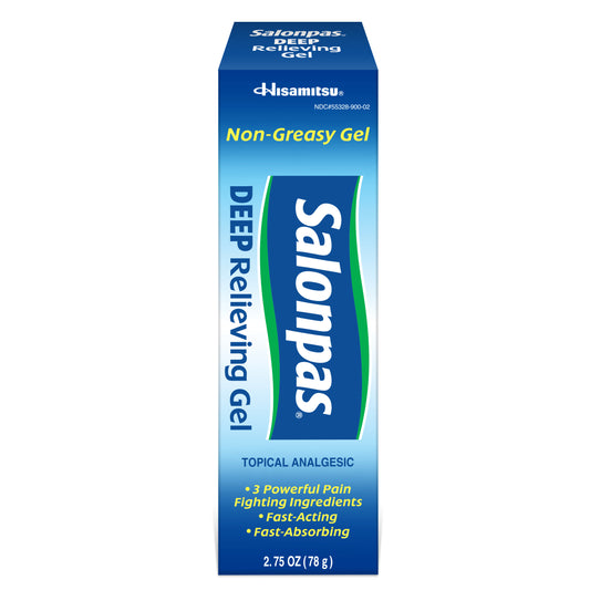 Salonpas Deep Relieving Topical Pain Relief Gel, 2.75 fl. oz.
