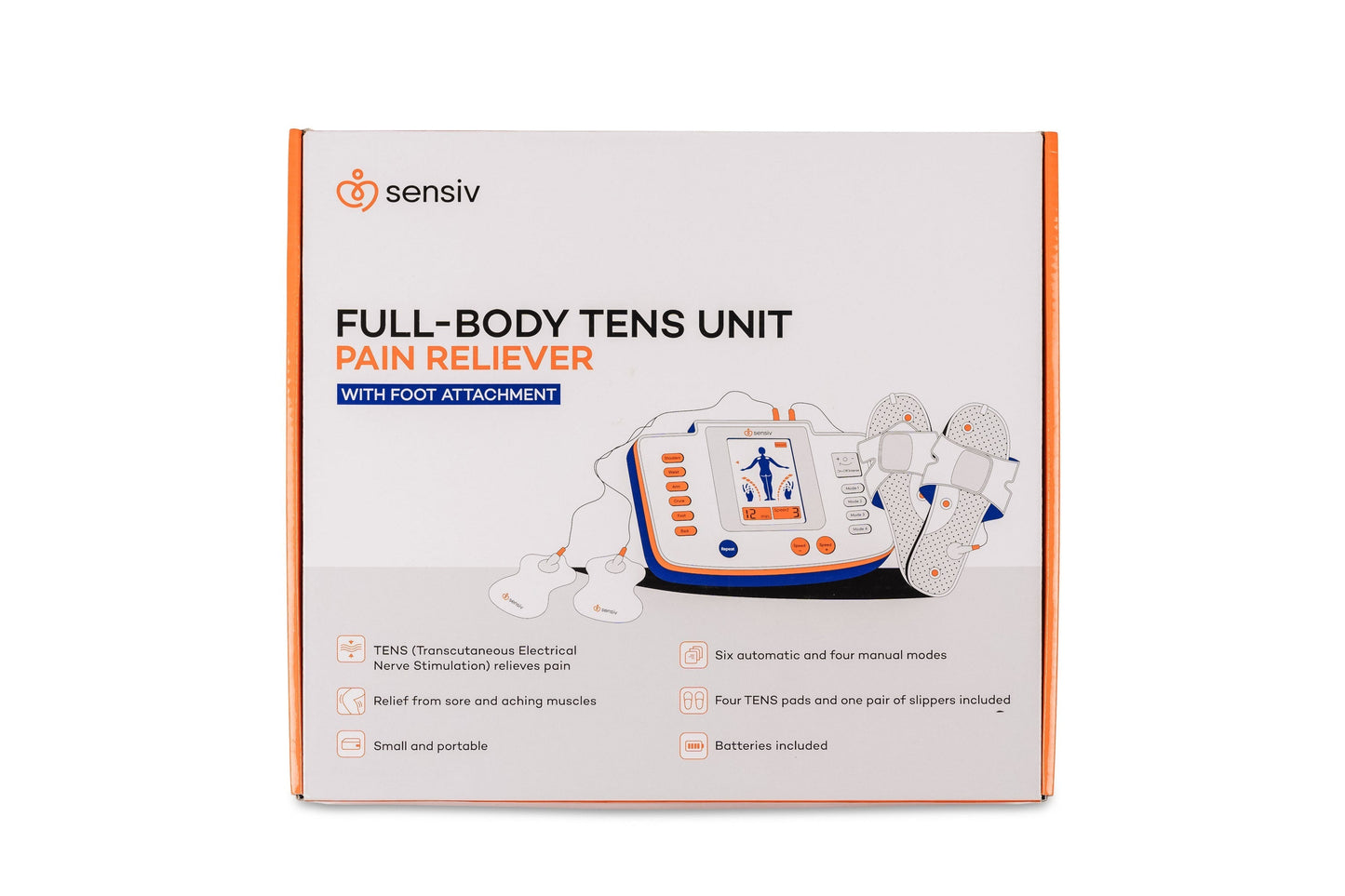 Sensiv Full-Body TENs Pain Relief Therapy with Slippers