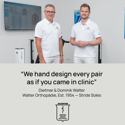 Stride Custom Orthotics — Podiatrist Designed, 3D Foot Scan, Gait Analysis