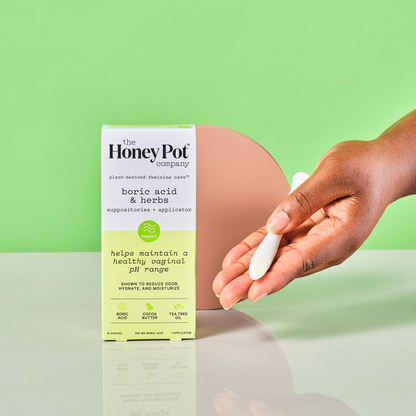 The Honey Pot Boric Acid & Herbs Suppositories, 14 ct.