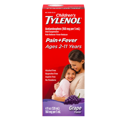 Children's Tylenol Pain + Fever Relief Liquid, 4 oz.