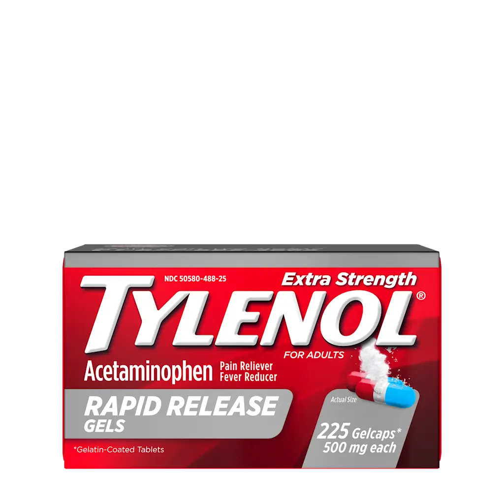 Tylenol Rapid Release Gels for Fast Pain, Headache & Fever Relief