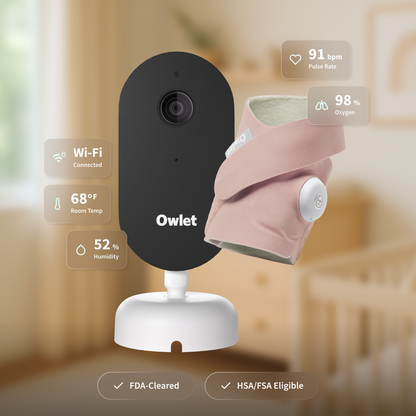 Owlet Dream Duo™ (Gen 3) Smart Baby Monitor with Sock