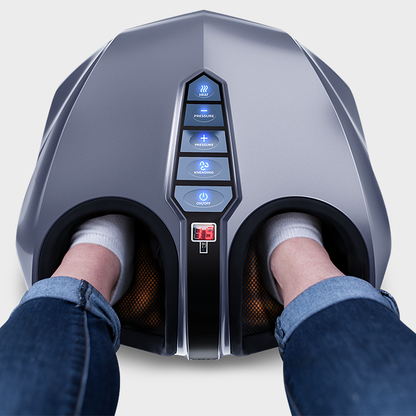 Yoisho Foot Compression Massager Machine with Heat for Plantar Fasciitis, Neuropathy