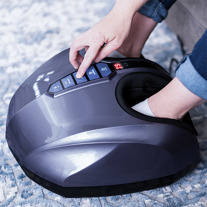 Yoisho Foot Compression Massager Machine with Heat for Plantar Fasciitis, Neuropathy