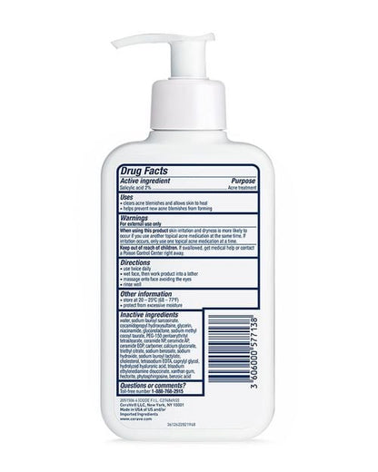 CeraVe Acne Control Face Cleanser, 8 fl. oz.