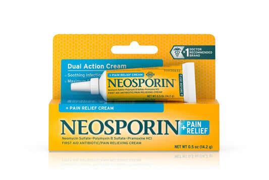 Neosporin® + Pain Relief Antibiotic Cream, 0.5 oz.