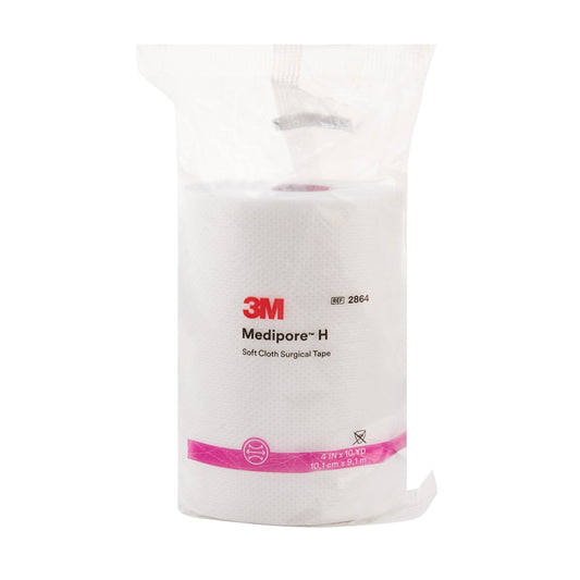 3M™ Medipore™ H Cloth Medical Tape, 4 Inch x 10 Yard, White