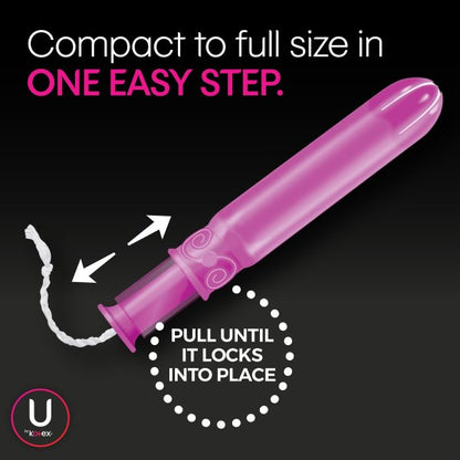 U by Kotex Click Compact Super Plus Tampons, 16 ct.