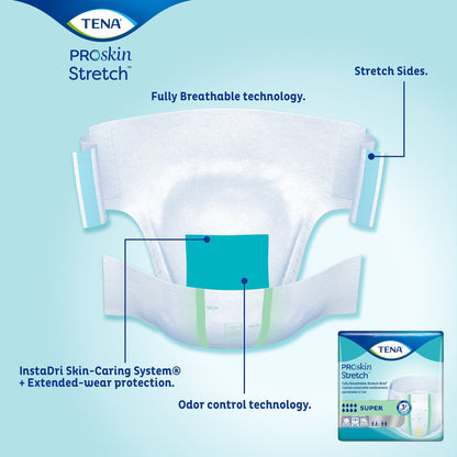 Tena® Stretch™ Super Incontinence Brief, Medium