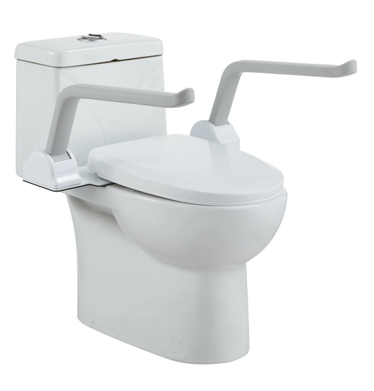 SafeSit Toilet Safety Arms Sit-to-Stand Support Handles for Safer Bathroom Transfers