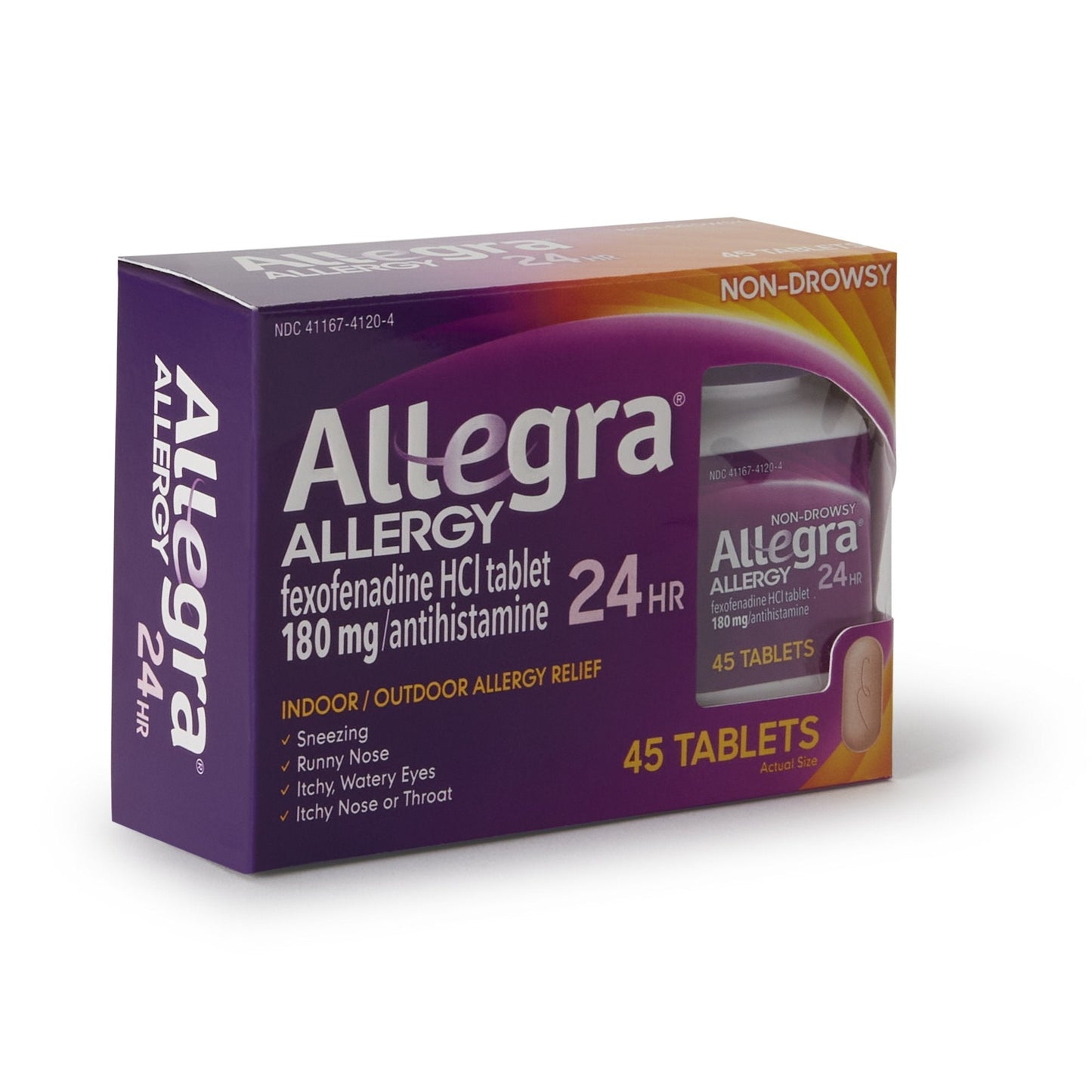 Allegra 24 Hour Allergy Relief Tablets, Non-Drowsy