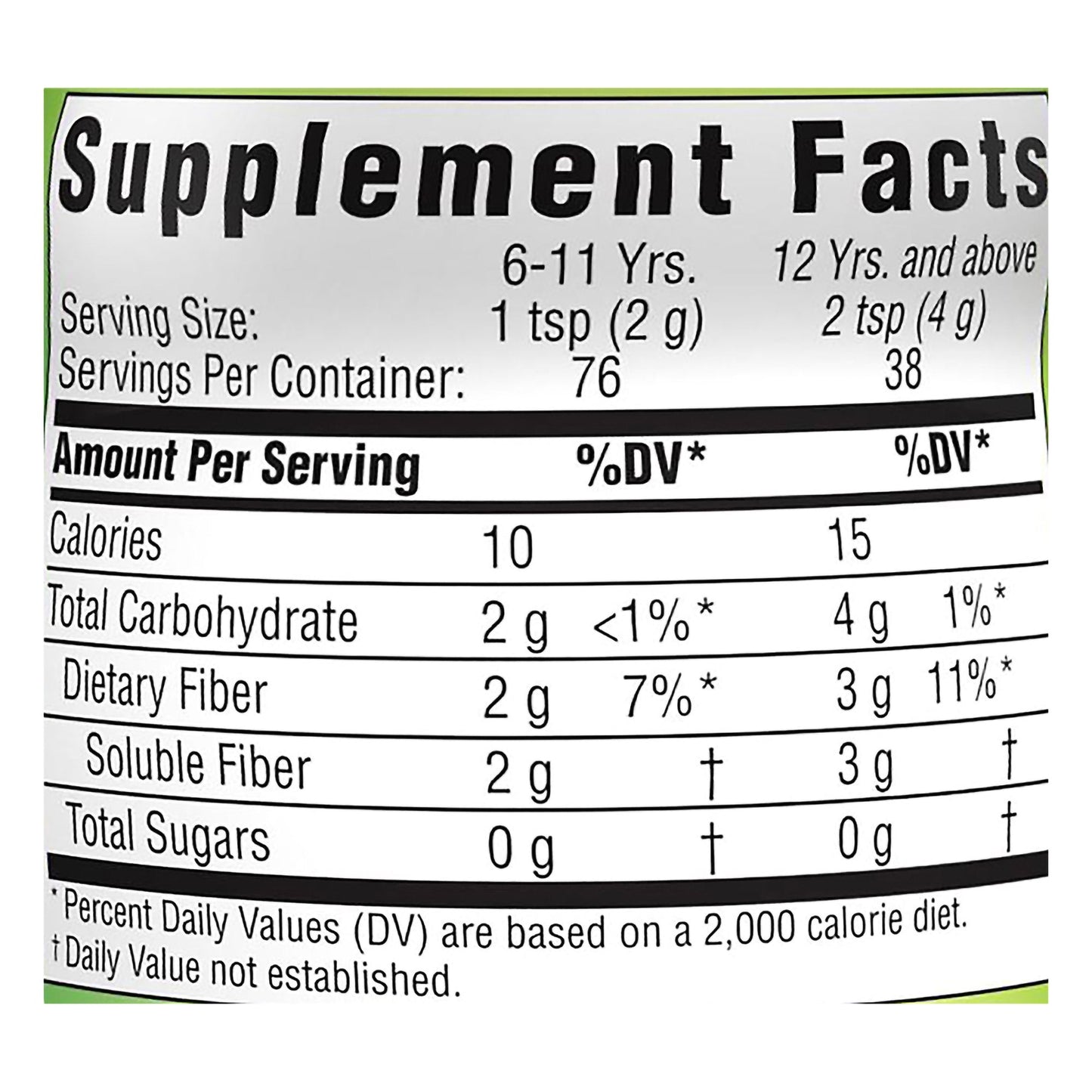 Benefiber® Daily Prebiotic Fiber Supplement Powder, 5.4 oz.