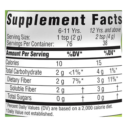 Benefiber® Daily Prebiotic Fiber Supplement Powder, 5.4 oz.