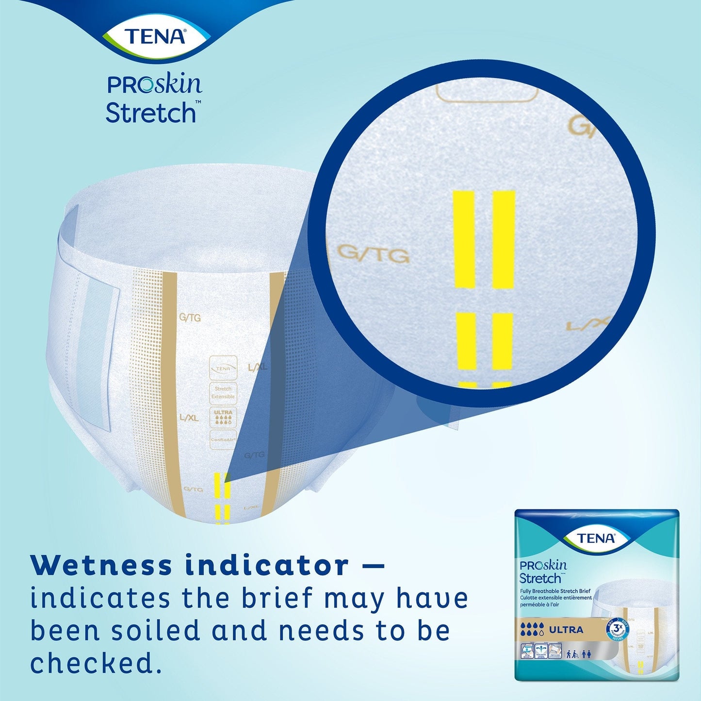 Tena® Stretch™ Ultra Incontinence Brief, Large / Extra Large, 36 ct