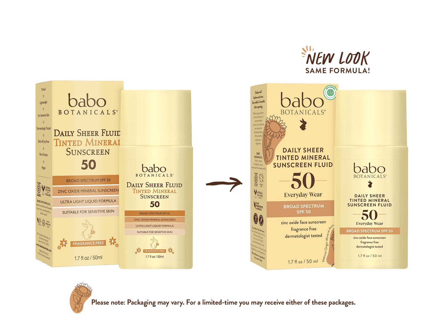 Babo Botanicals Daily Sheer Tinted Mineral SPF 50 Sunscreen Lotion, 1.7 oz.