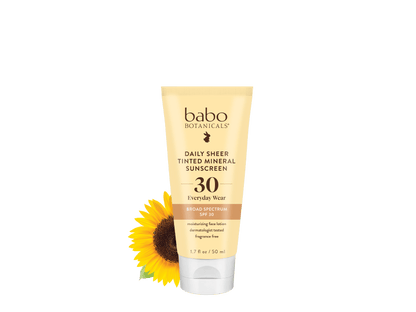 Babo Botanicals Daily Sheer Tinted Mineral Sunscreen Lotion, SPF 30, 1.7 oz.
