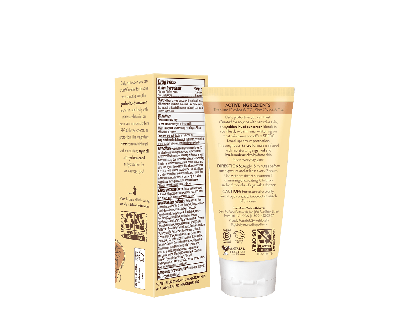 Babo Botanicals Daily Sheer Tinted Mineral Sunscreen Lotion, SPF 30, 1.7 oz.