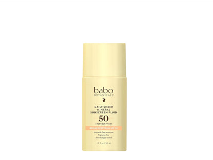 Babo Botanicals Sunscreen Sheer Lotion SPF 50, 1.7 oz.