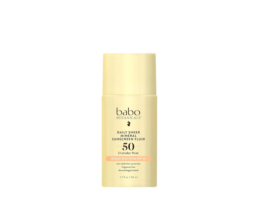 Babo Botanicals Sunscreen Sheer Lotion SPF 50, 1.7 oz.