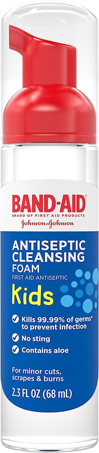 Band-Aid Antiseptic Foaming Liquid Pump Bottle, 2.3 oz