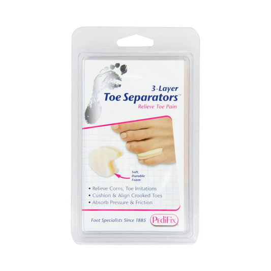 Front of Pedifix Toe Separators Toe Spacer package, Small size, 12 count