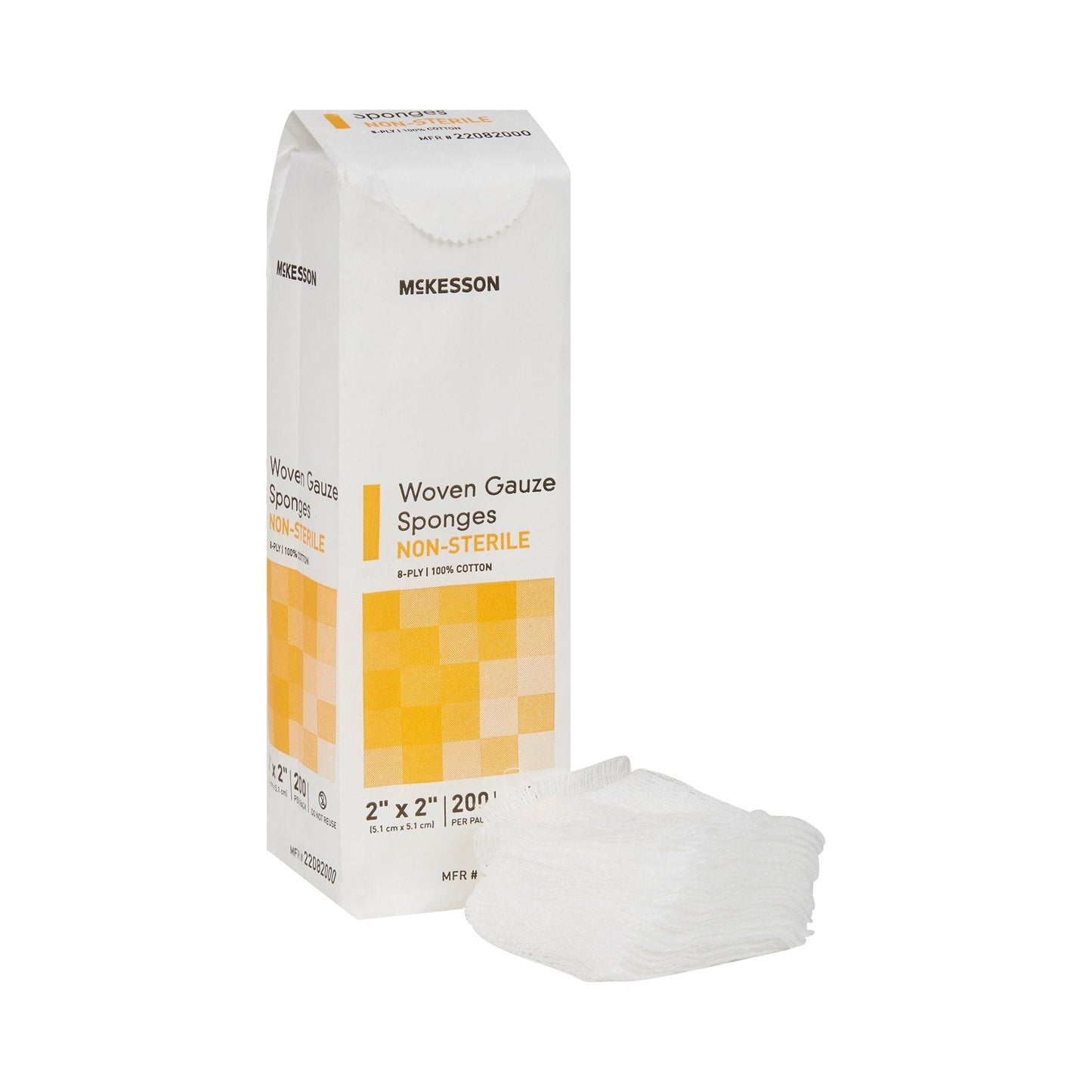 McKesson Nonsterile Gauze Sponge, 2 x 2 Inch, 5000 ct