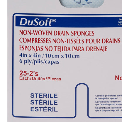 Dumex IV/Drain Split Dressing, 4 x 4 Inch, 25PK ct