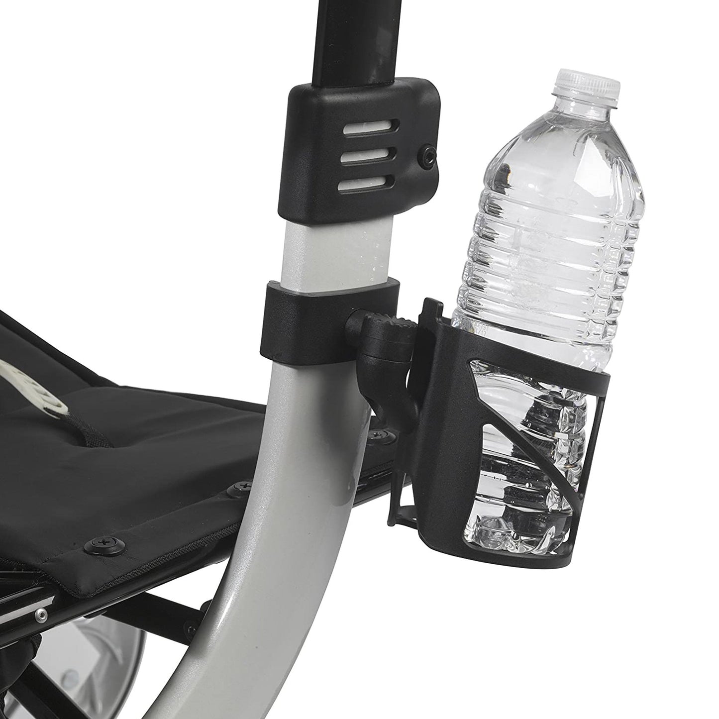 Zoomed-in Nitro Rollator Cup Holder Attachment