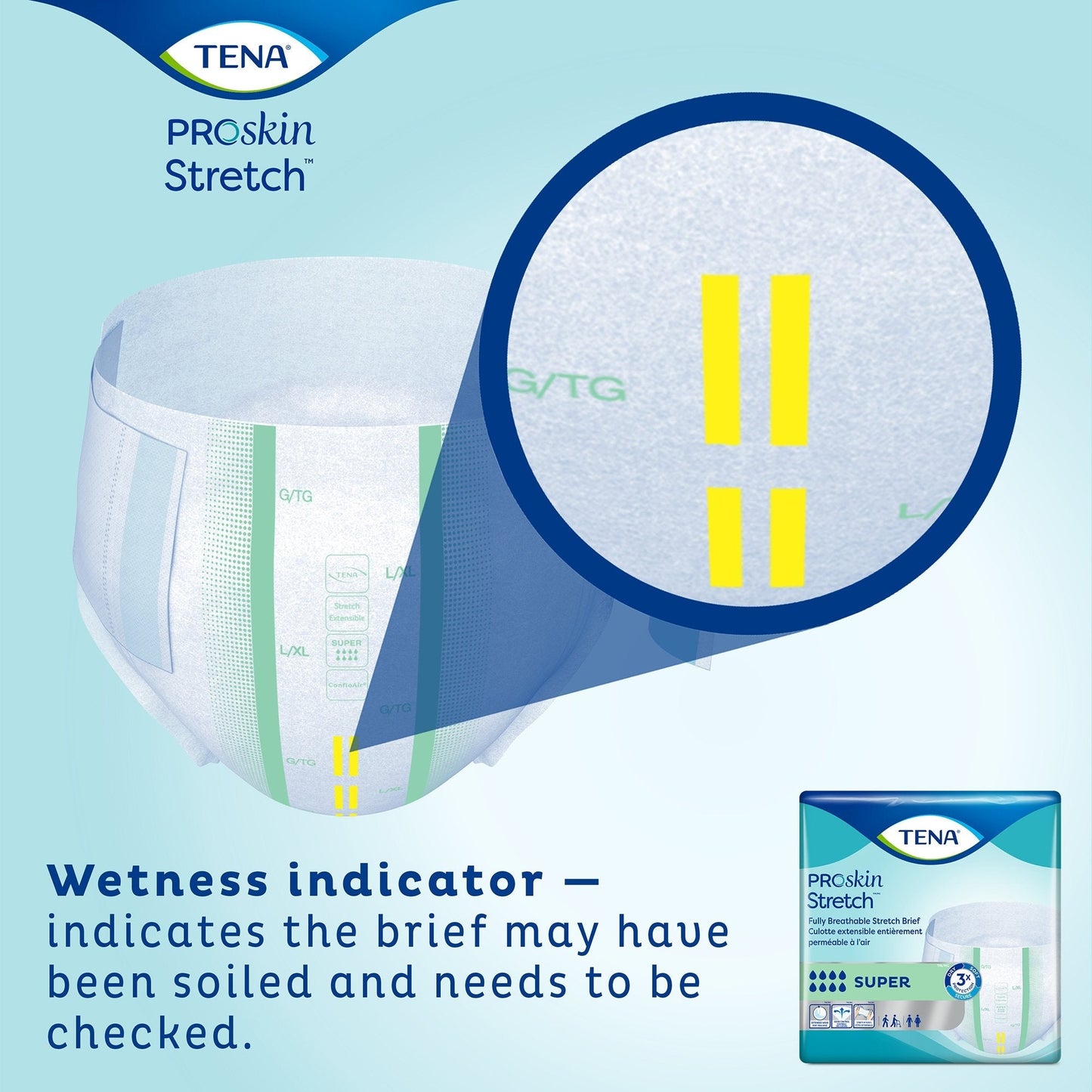 Tena® Stretch™ Super Incontinence Brief, Medium