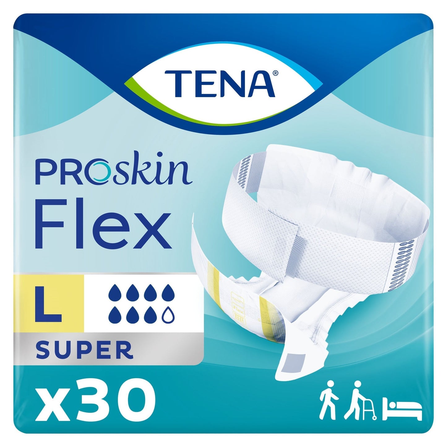 Tena® Flex™ Super Incontinence Belted Undergarment, Size 16, 30 ct