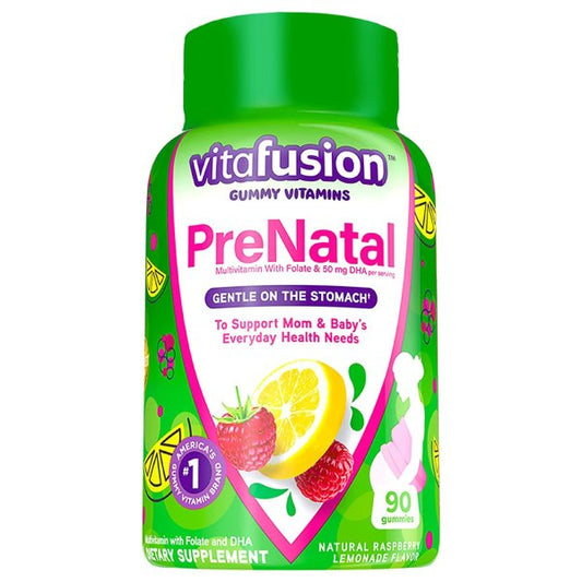Vitafusion PreNatal Vitamin Gummies, Raspberry Lemonade, 90 ct.