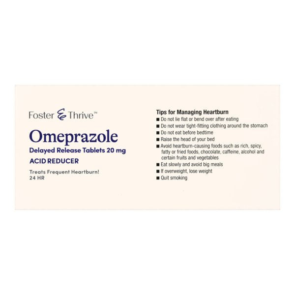 Foster & Thrive Delayed Release Omeprazole Tablets, 42 ct.